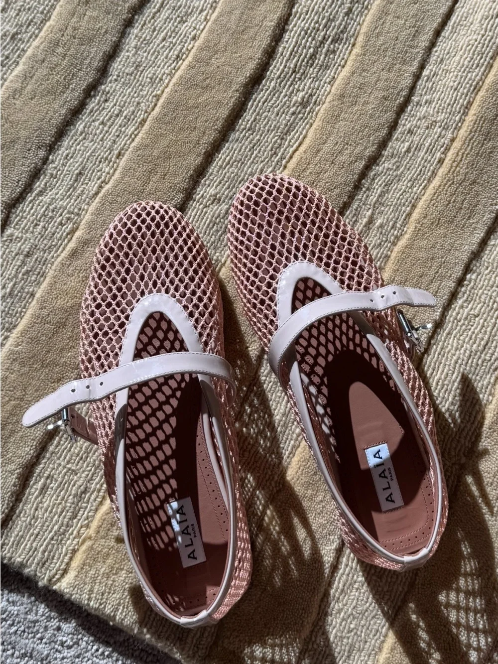 Alaïa Fishnet Ballerina Flat - Picture 3 of 13